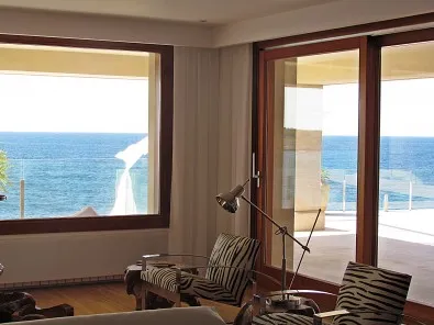 Corner decorated with traditional curtains