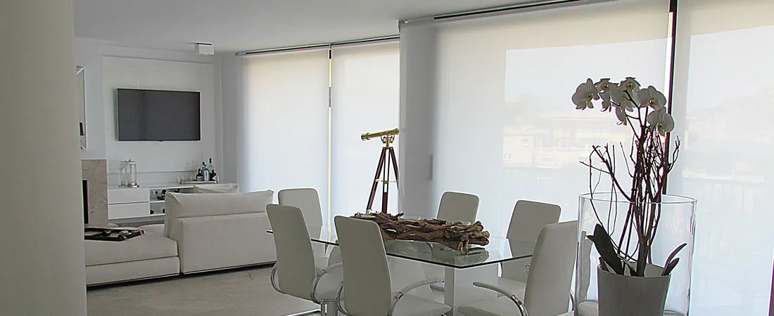 Pleated and roller blinds in Port d’Andratx, Mallorca