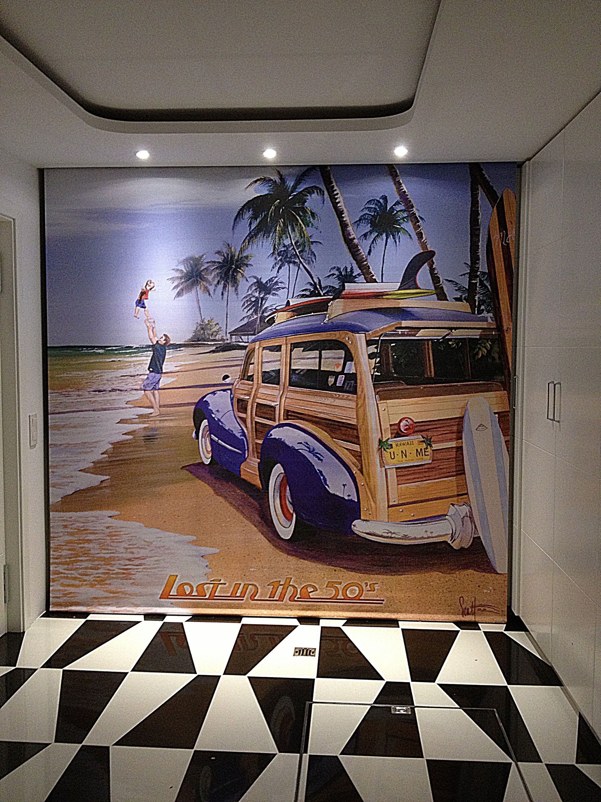 Screen printed roller blind- Betlem – Mallorca (1)