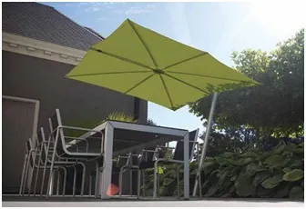 Parasol with offset arms