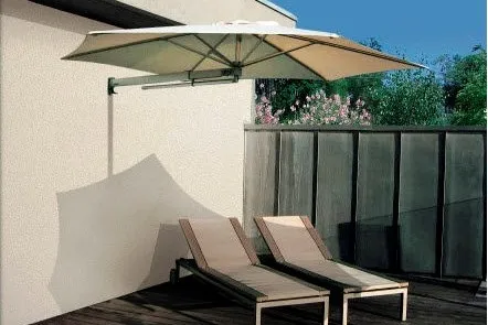 Parasol para empotrar en la pared 