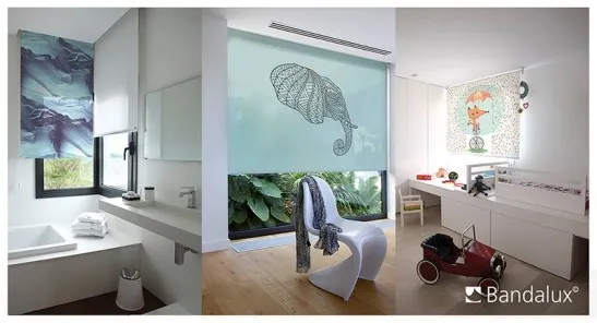 Custom-printed curtains by Bandalux