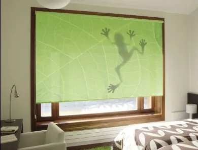 Custom-printed blind or curtain