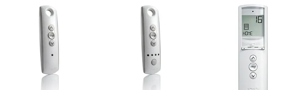 Remote controls for 1, 5 and 16-channel radio frequency motors