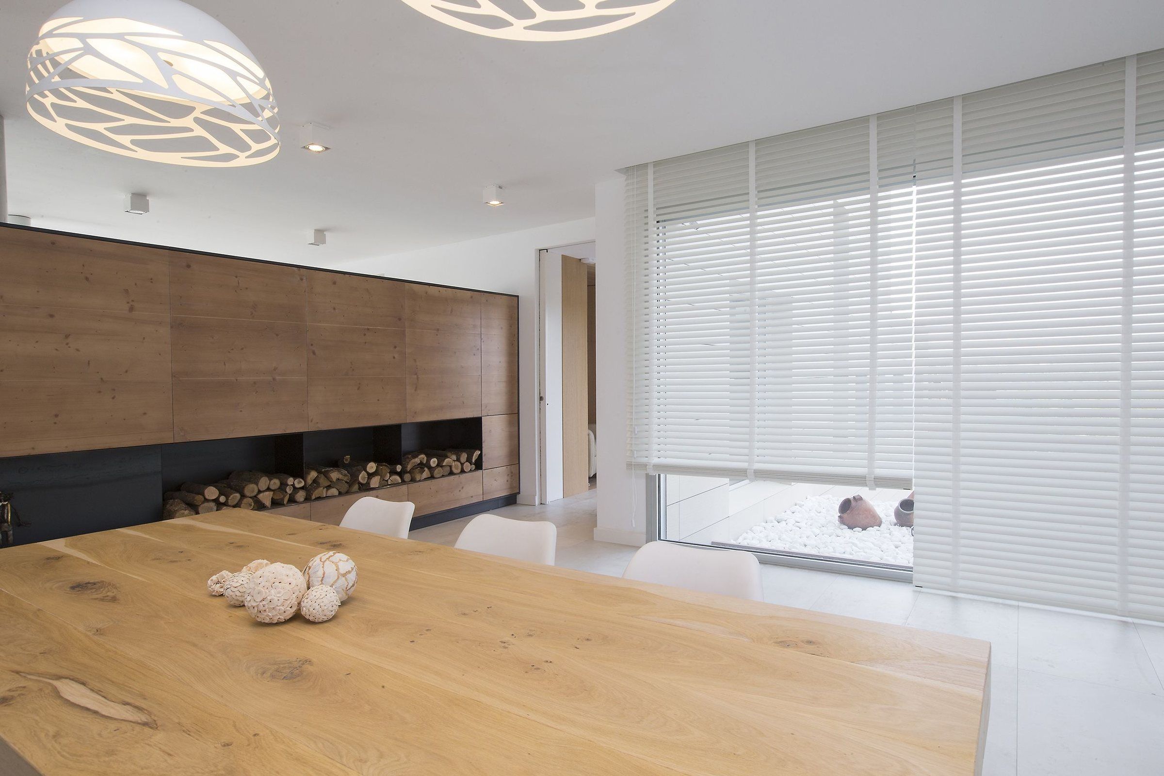 Venecianas de madera y aluminio